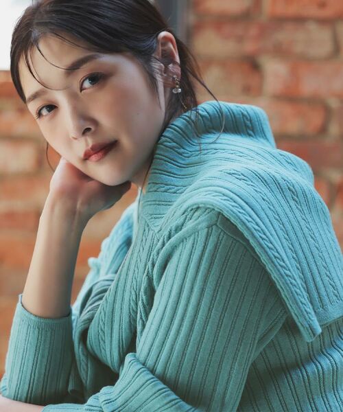 grove / グローブ ニット・セーター | 【石川梨華さん着用】ミニケーブルニット【毛玉軽減/洗える】 | 詳細15