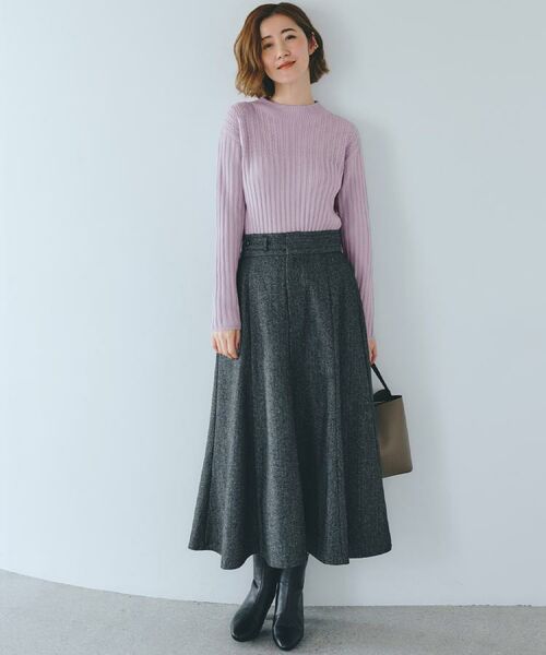 grove / グローブ ニット・セーター | 【石川梨華さん着用】ミニケーブルニット【毛玉軽減/洗える】 | 詳細20