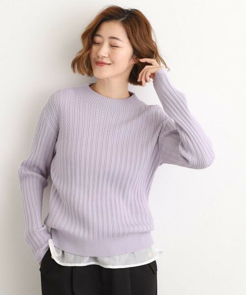 grove / グローブ ニット・セーター | 【石川梨華さん着用】ミニケーブルニット【毛玉軽減/洗える】 | 詳細21