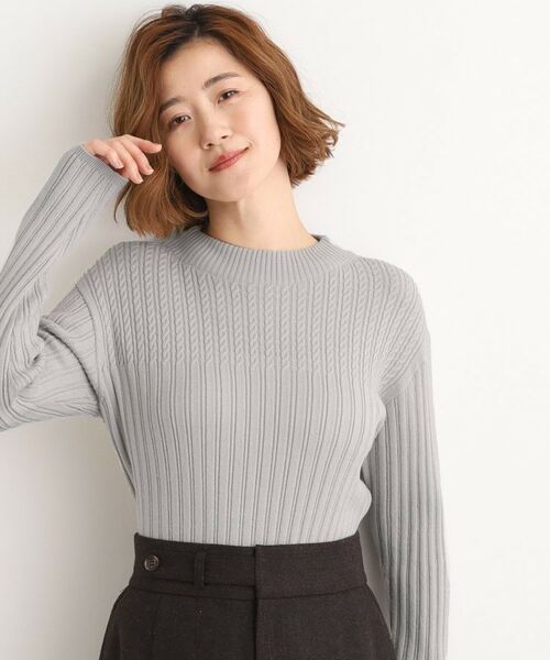 grove / グローブ ニット・セーター | 【石川梨華さん着用】ミニケーブルニット【毛玉軽減/洗える】 | 詳細6
