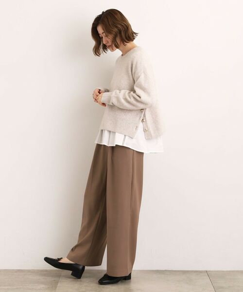 grove / グローブ ニット・セーター | 【石川梨華さん着用】【洗える】レイヤードにもおすすめ！サイド釦ニット | 詳細15