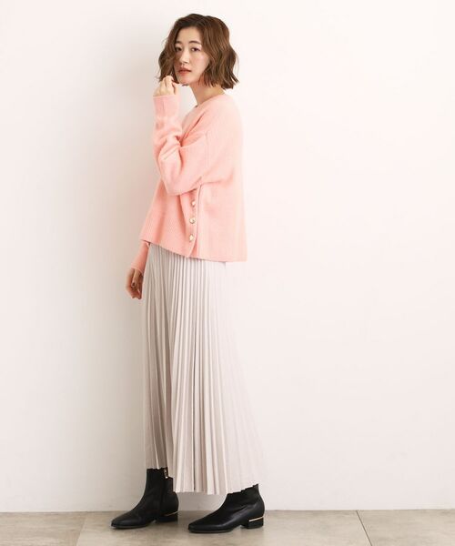 grove / グローブ ニット・セーター | 【石川梨華さん着用】【洗える】レイヤードにもおすすめ！サイド釦ニット | 詳細20