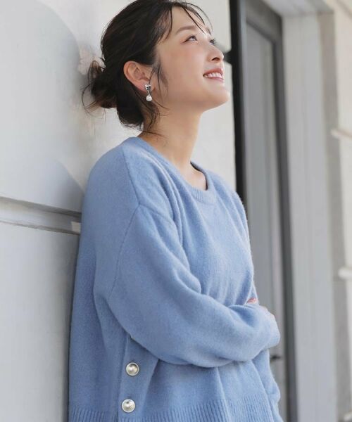 grove / グローブ ニット・セーター | 【石川梨華さん着用】【洗える】レイヤードにもおすすめ！サイド釦ニット | 詳細25