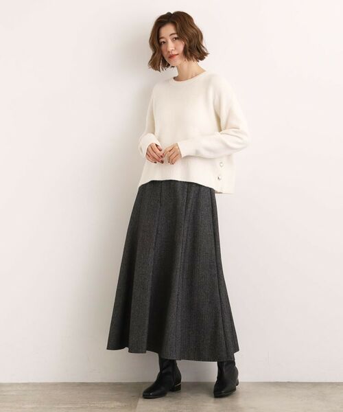 grove / グローブ ニット・セーター | 【石川梨華さん着用】【洗える】レイヤードにもおすすめ！サイド釦ニット | 詳細3