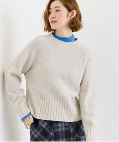 grove / グローブ ニット・セーター | 【石川梨華さん着用】【洗える】バックリブ切替ニット