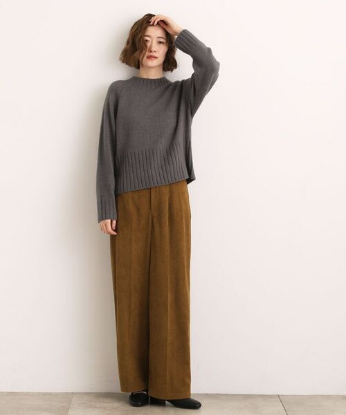 grove / グローブ ニット・セーター | 【石川梨華さん着用】【洗える】バックリブ切替ニット | 詳細10