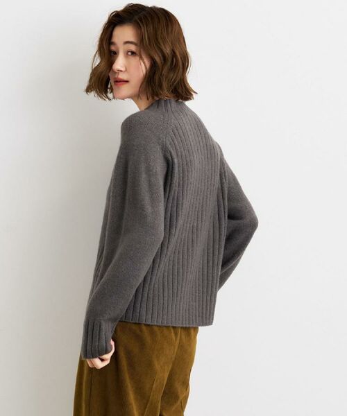 grove / グローブ ニット・セーター | 【石川梨華さん着用】【洗える】バックリブ切替ニット | 詳細11