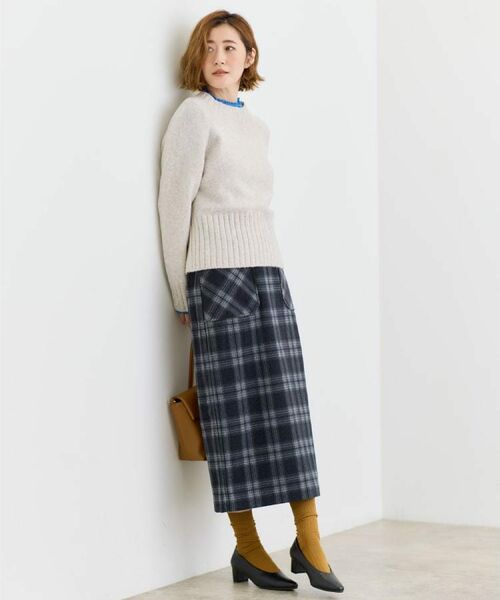 grove / グローブ ニット・セーター | 【石川梨華さん着用】【洗える】バックリブ切替ニット | 詳細15