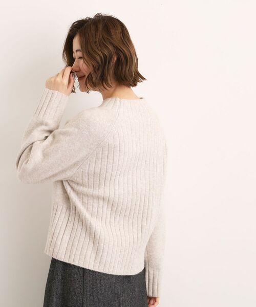 grove / グローブ ニット・セーター | 【石川梨華さん着用】【洗える】バックリブ切替ニット | 詳細16