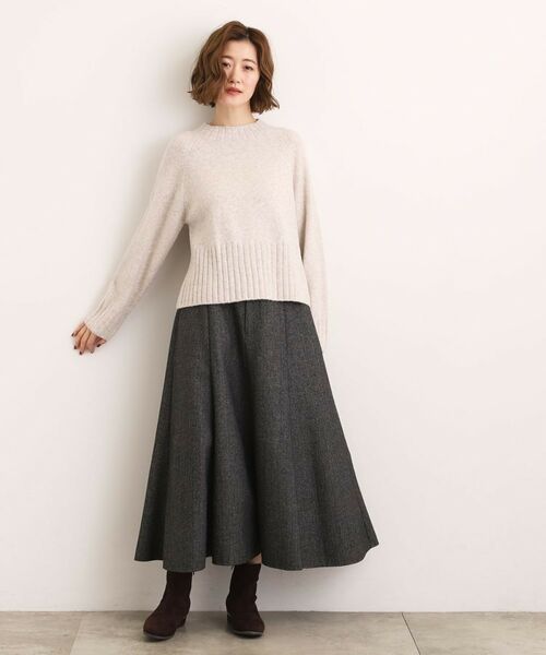 grove / グローブ ニット・セーター | 【石川梨華さん着用】【洗える】バックリブ切替ニット | 詳細17