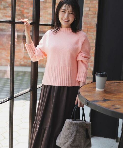 grove / グローブ ニット・セーター | 【石川梨華さん着用】【洗える】バックリブ切替ニット | 詳細21