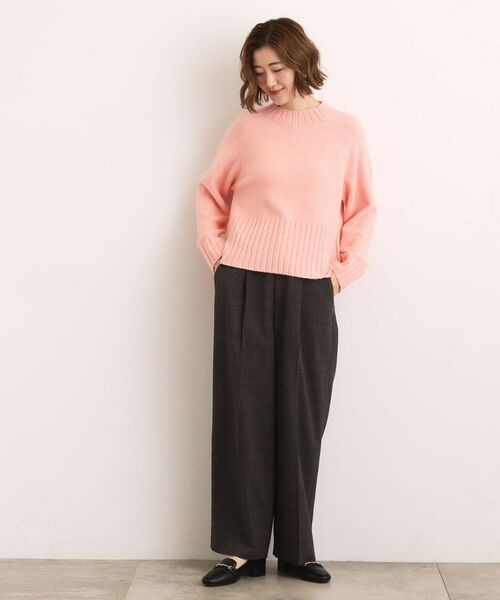 grove / グローブ ニット・セーター | 【石川梨華さん着用】【洗える】バックリブ切替ニット | 詳細23