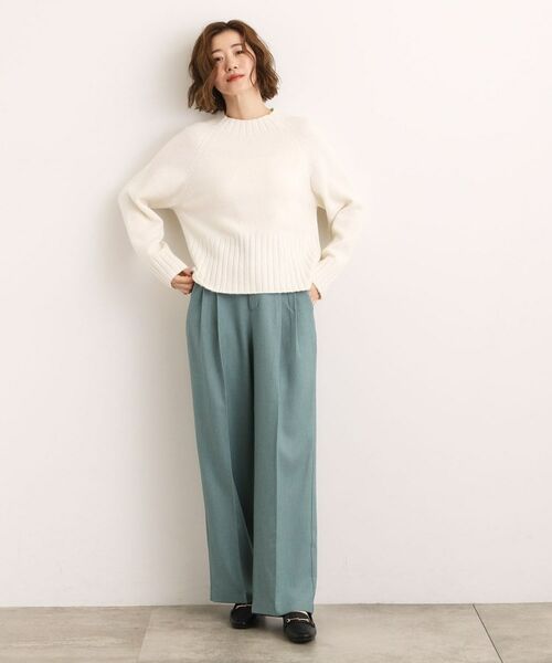 grove / グローブ ニット・セーター | 【石川梨華さん着用】【洗える】バックリブ切替ニット | 詳細4