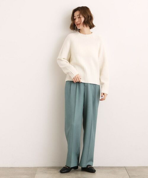 grove / グローブ ニット・セーター | 【石川梨華さん着用】【洗える】バックリブ切替ニット | 詳細5