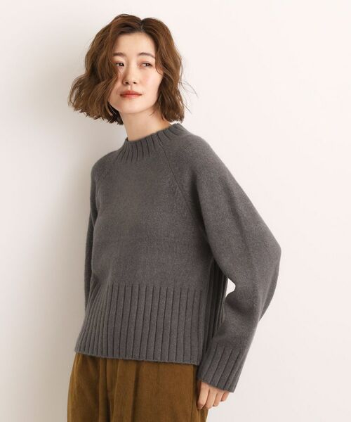 grove / グローブ ニット・セーター | 【石川梨華さん着用】【洗える】バックリブ切替ニット | 詳細9