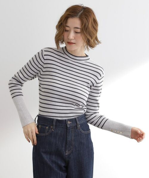 grove / グローブ ニット・セーター | 【吸湿発熱／帯電防止】ハイネックリブプルオーバー | 詳細10