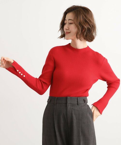 grove / グローブ ニット・セーター | 【吸湿発熱／帯電防止】ハイネックリブプルオーバー | 詳細17