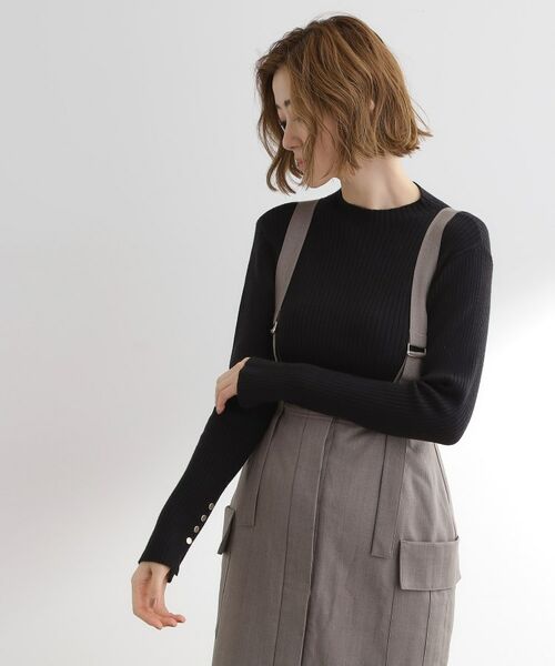 grove / グローブ ニット・セーター | 【吸湿発熱／帯電防止】ハイネックリブプルオーバー | 詳細2