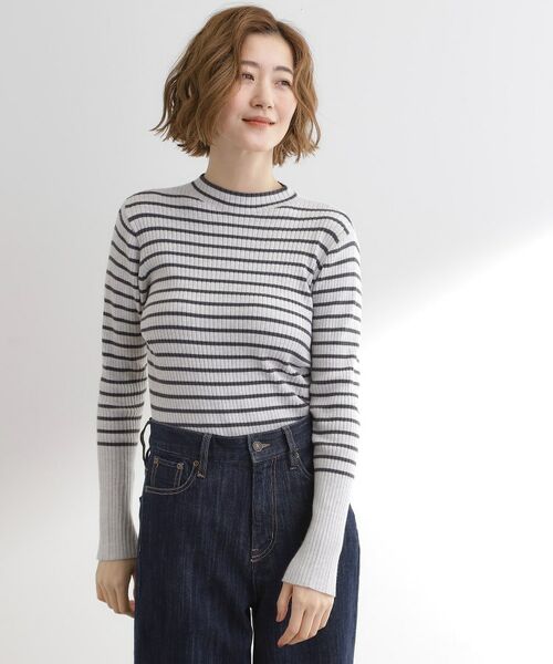 grove / グローブ ニット・セーター | 【吸湿発熱／帯電防止】ハイネックリブプルオーバー | 詳細9