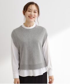 grove / グローブ その他トップス | ニットベスト×シャツセット