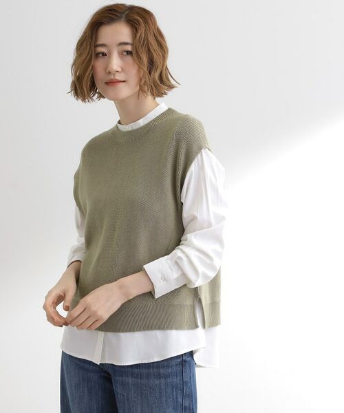 grove / グローブ その他トップス | ニットベスト×シャツセット | 詳細8