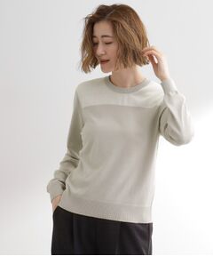 grove / グローブ ニット・セーター | 【アンサンブル対応】バイカラー切替ニット