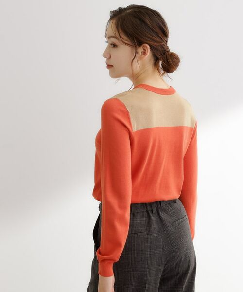 grove / グローブ ニット・セーター | 【アンサンブル対応】バイカラー切替ニット | 詳細10