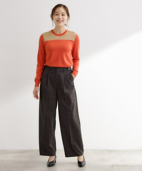grove / グローブ ニット・セーター | 【アンサンブル対応】バイカラー切替ニット | 詳細11
