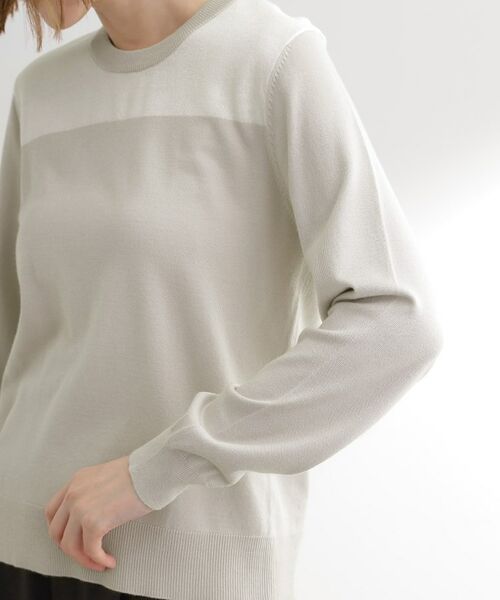 grove / グローブ ニット・セーター | 【アンサンブル対応】バイカラー切替ニット | 詳細17