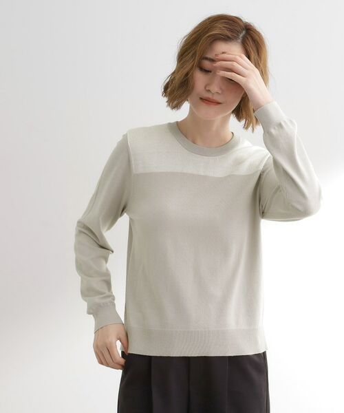 grove / グローブ ニット・セーター | 【アンサンブル対応】バイカラー切替ニット | 詳細2