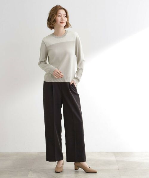 grove / グローブ ニット・セーター | 【アンサンブル対応】バイカラー切替ニット | 詳細3