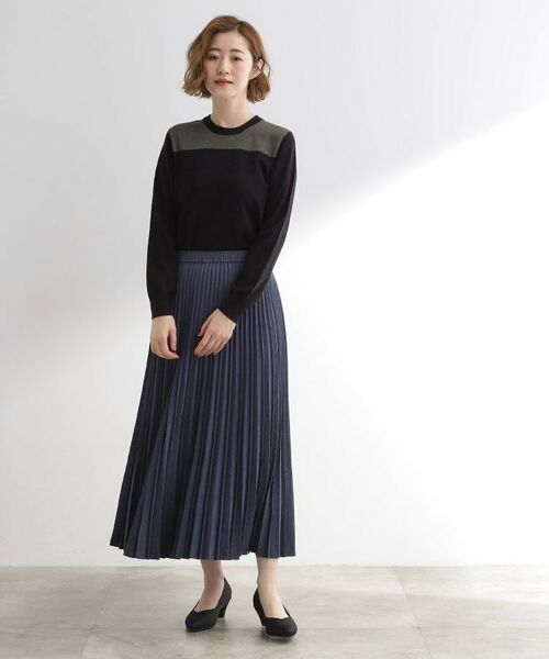 grove / グローブ ニット・セーター | 【アンサンブル対応】バイカラー切替ニット | 詳細7