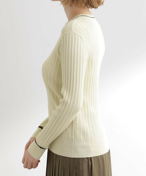 grove / グローブ ニット・セーター | 【毛玉軽減】配色ラインランダムリブニット | 詳細14