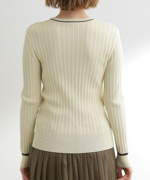 grove / グローブ ニット・セーター | 【毛玉軽減】配色ラインランダムリブニット | 詳細15