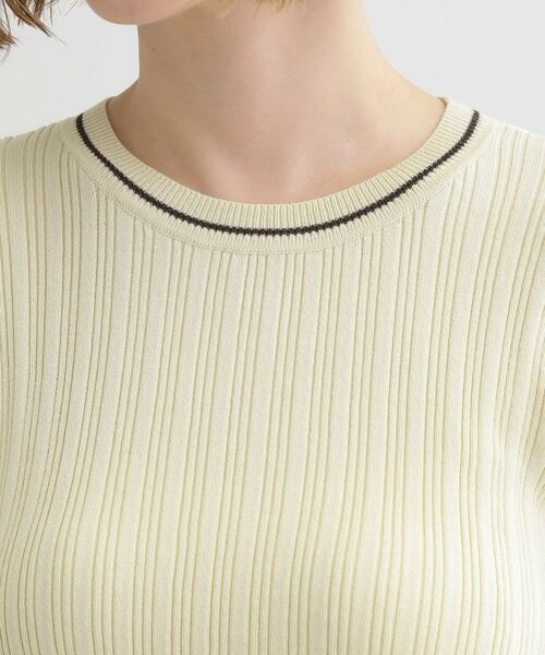 grove / グローブ ニット・セーター | 【毛玉軽減】配色ラインランダムリブニット | 詳細16
