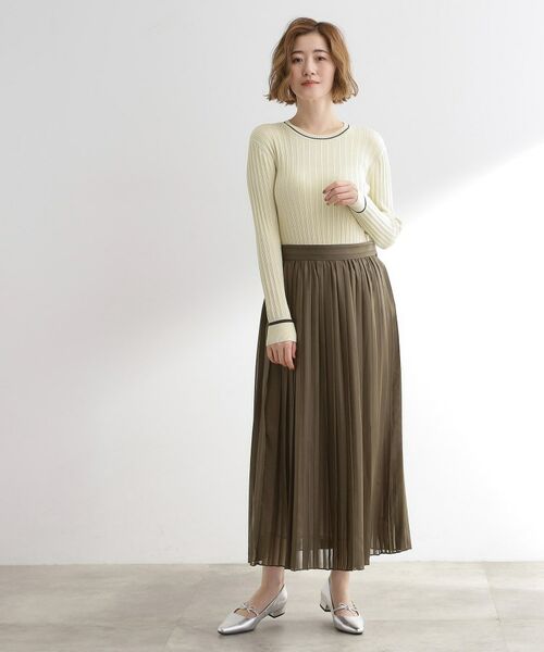 grove / グローブ ニット・セーター | 【毛玉軽減】配色ラインランダムリブニット | 詳細3