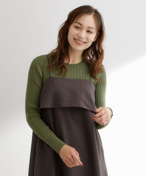 grove / グローブ ニット・セーター | 【毛玉軽減】配色ラインランダムリブニット | 詳細9