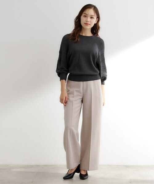 grove / グローブ ニット・セーター | 袖レース編みラグランスリーブニット | 詳細11