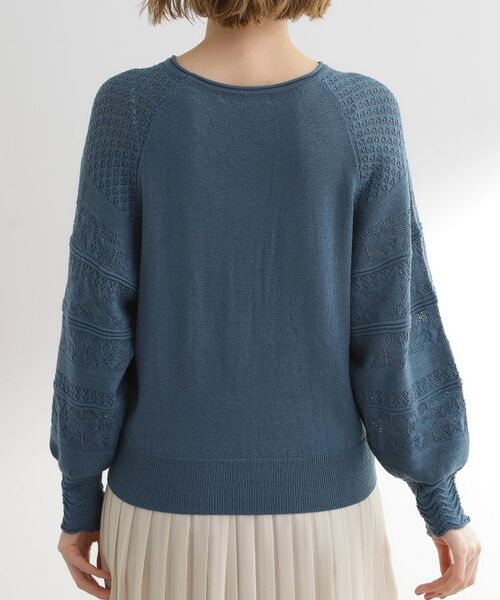 grove / グローブ ニット・セーター | 袖レース編みラグランスリーブニット | 詳細15