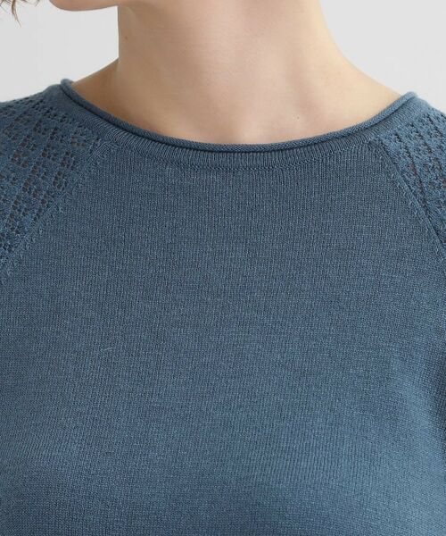 grove / グローブ ニット・セーター | 袖レース編みラグランスリーブニット | 詳細16