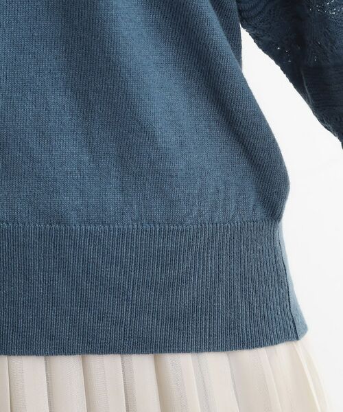 grove / グローブ ニット・セーター | 袖レース編みラグランスリーブニット | 詳細19