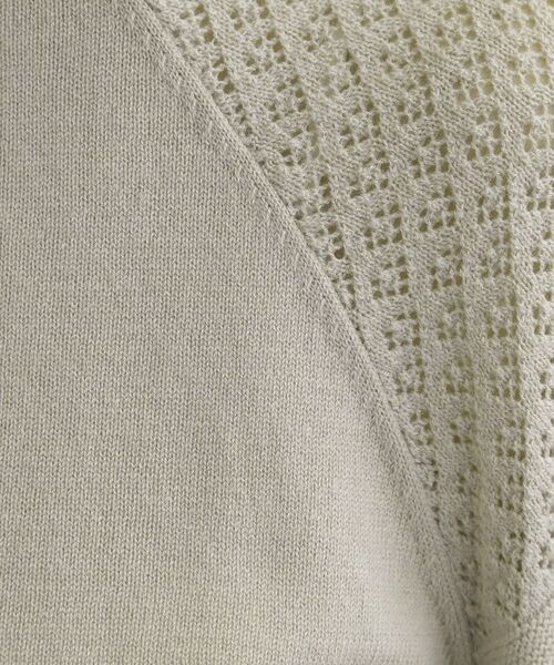 grove / グローブ ニット・セーター | 袖レース編みラグランスリーブニット | 詳細4