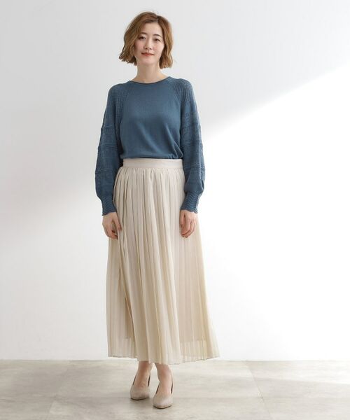 grove / グローブ ニット・セーター | 袖レース編みラグランスリーブニット | 詳細7