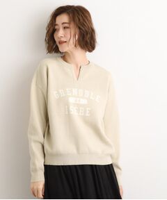 grove / グローブ ニット・セーター | カレッジロゴキーネックニット