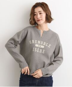 grove / グローブ ニット・セーター | カレッジロゴキーネックニット