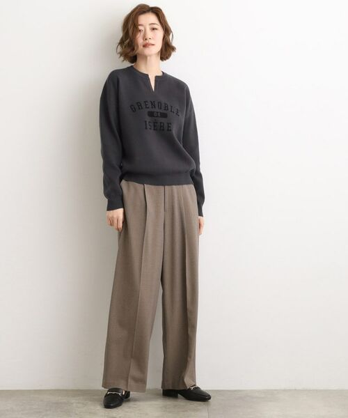 grove / グローブ ニット・セーター | カレッジロゴキーネックニット | 詳細11