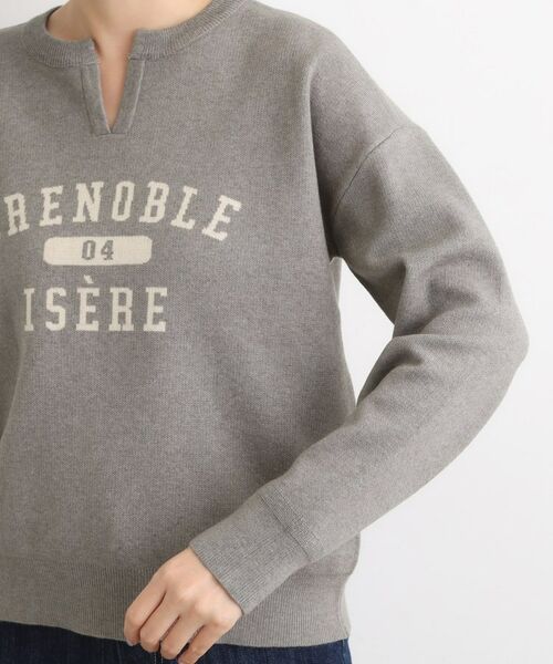 grove / グローブ ニット・セーター | カレッジロゴキーネックニット | 詳細17