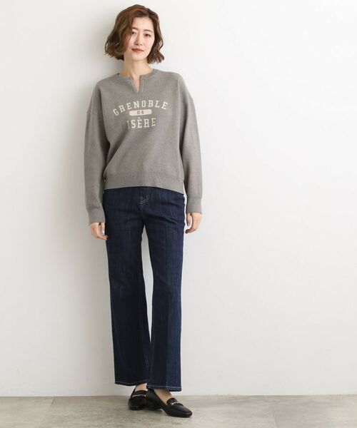 grove / グローブ ニット・セーター | カレッジロゴキーネックニット | 詳細7