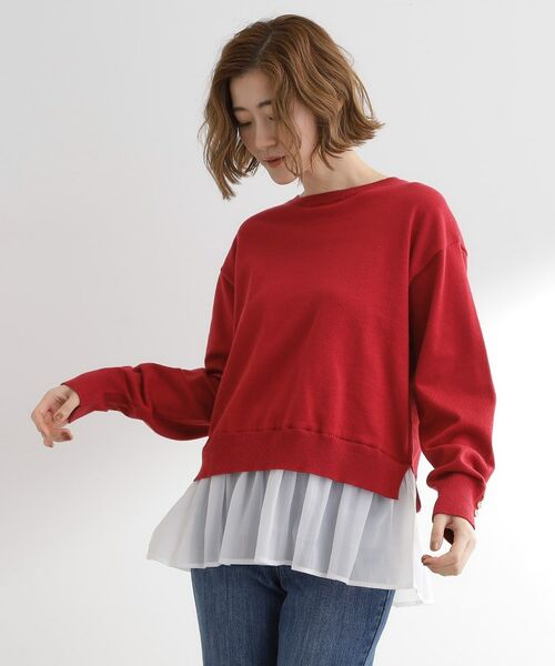 grove / グローブ ニット・セーター | 裾レイヤードニットプルオーバー | 詳細10