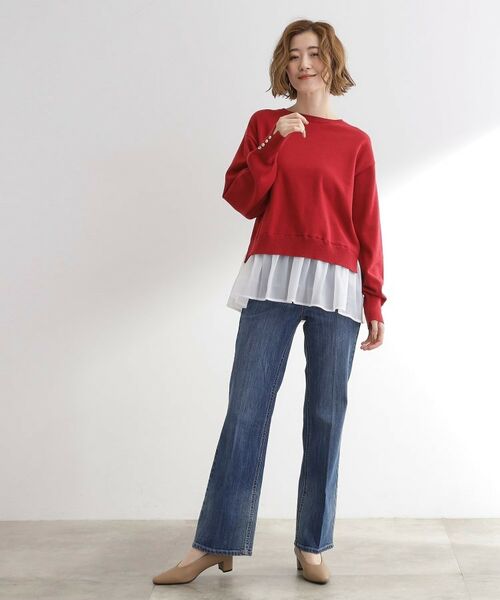 grove / グローブ ニット・セーター | 裾レイヤードニットプルオーバー | 詳細11